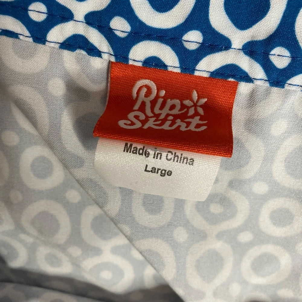 Ripskirt Hawaii Navy Circle Print Mini Skirt